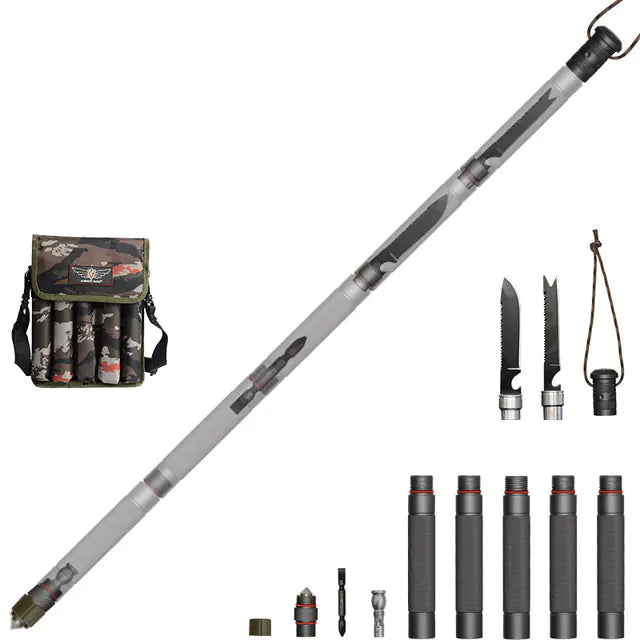Outdoor Tactical Walking Stick for Hiking and Camping