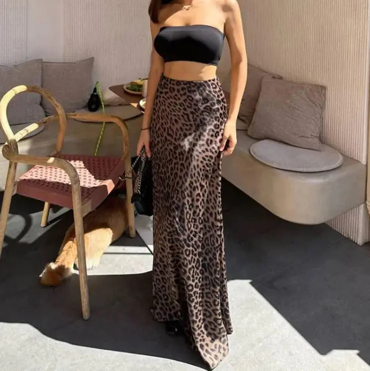Leopard Mermaid Dress Women's Style