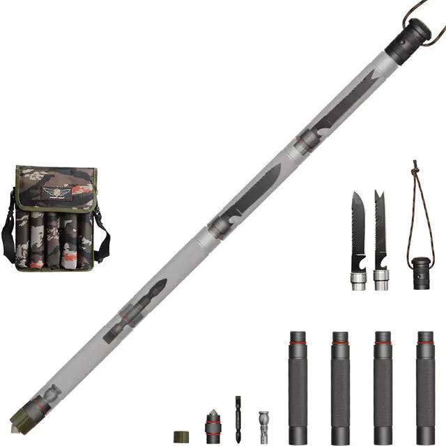 Outdoor Tactical Walking Stick for Hiking and Camping