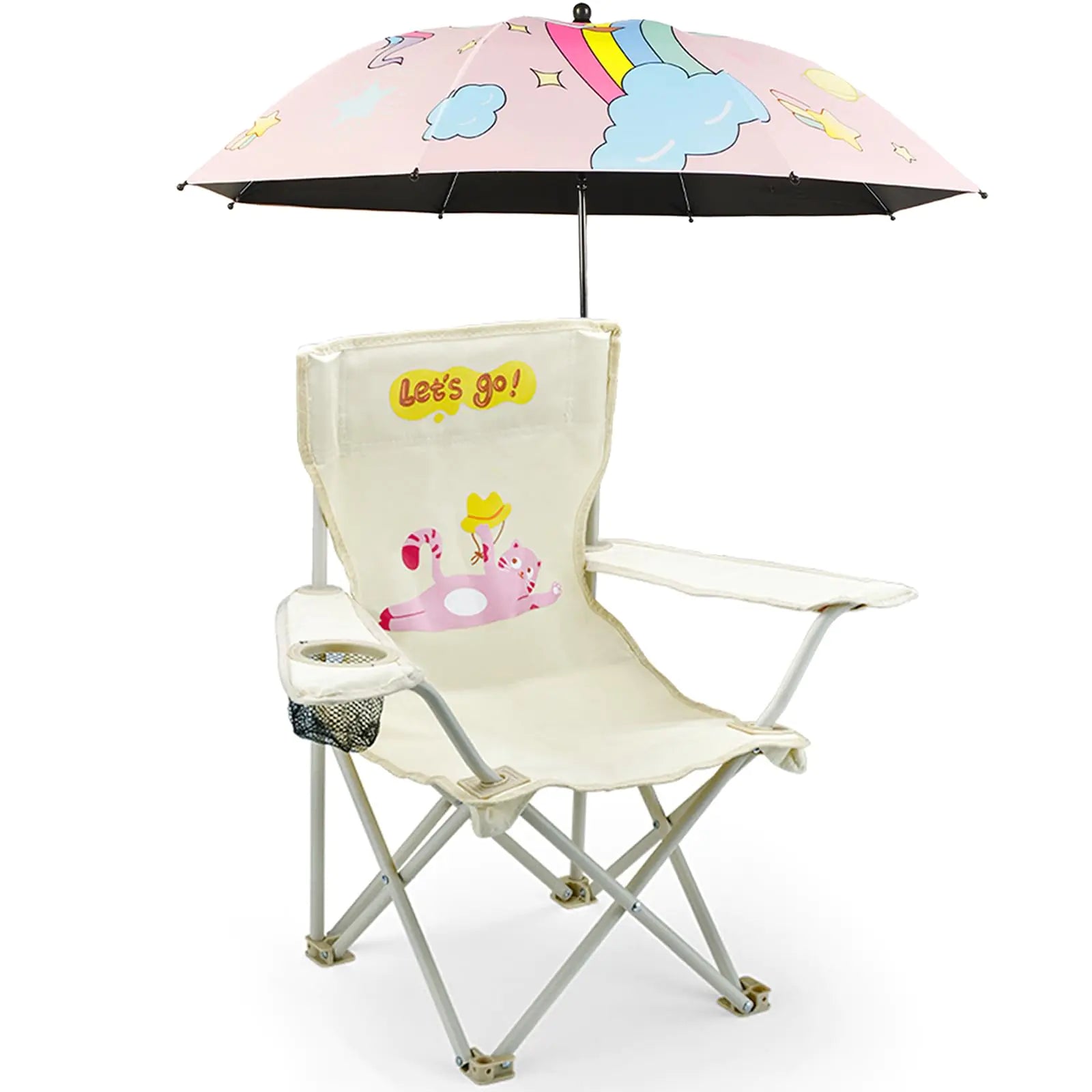 SunSafe Kiddie Beach Chair & Umbrella - Pink