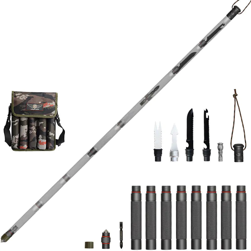 Outdoor Tactical Walking Stick for Hiking and Camping