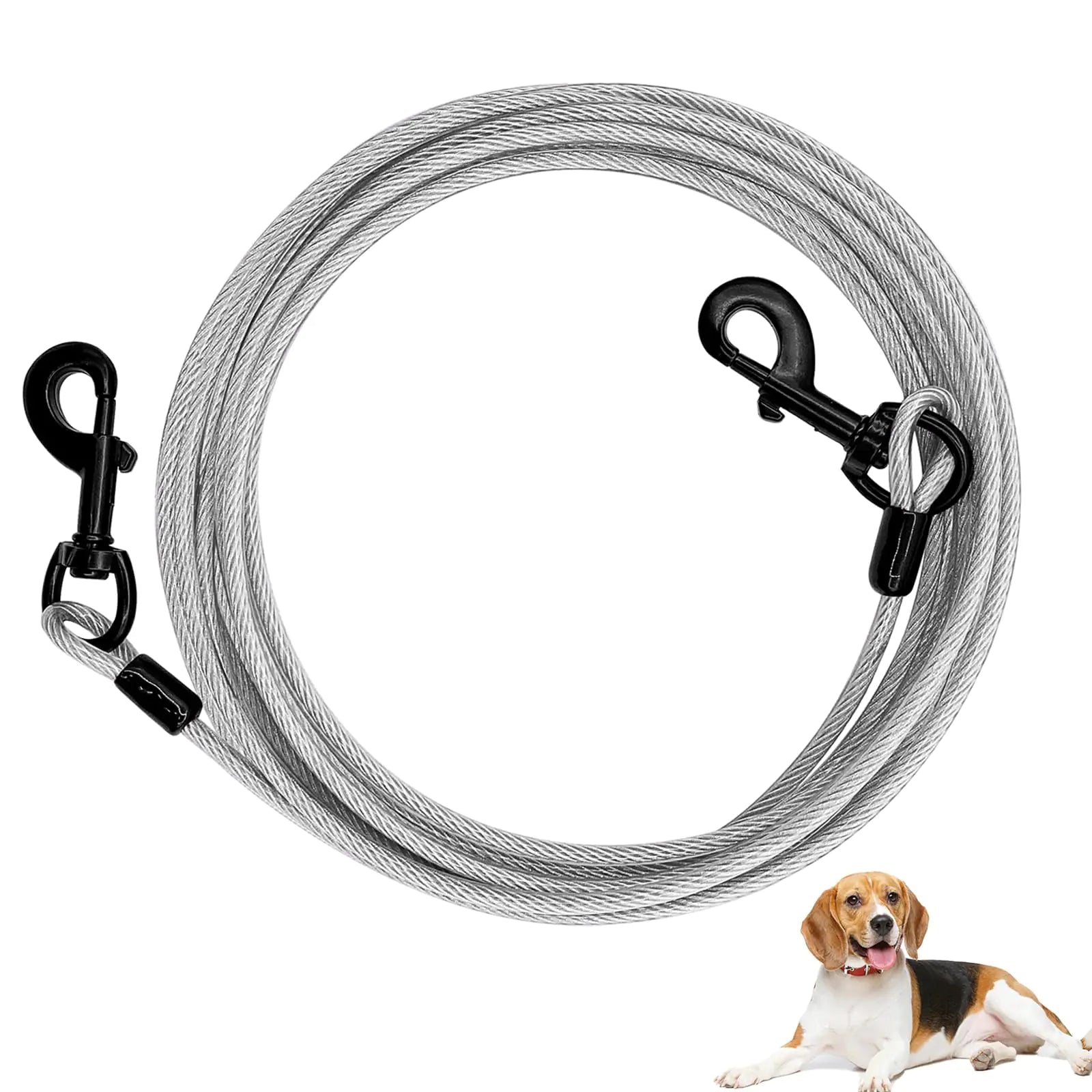 Heavy Duty Dog Runner Cable 10-30FT for Small to Medium Pets