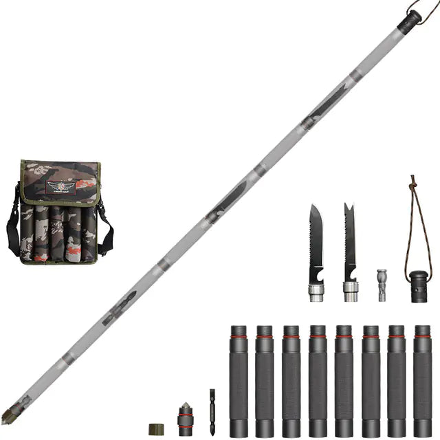 Outdoor Tactical Walking Stick for Hiking and Camping