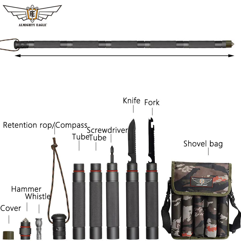 Outdoor Tactical Walking Stick for Hiking and Camping