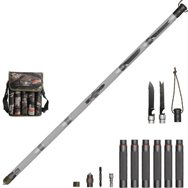 Outdoor Tactical Walking Stick for Hiking and Camping
