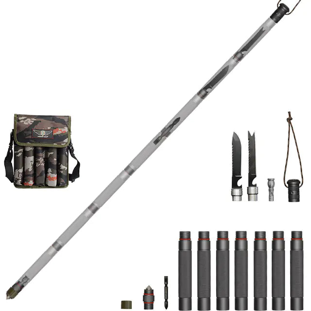 Outdoor Tactical Walking Stick for Hiking and Camping
